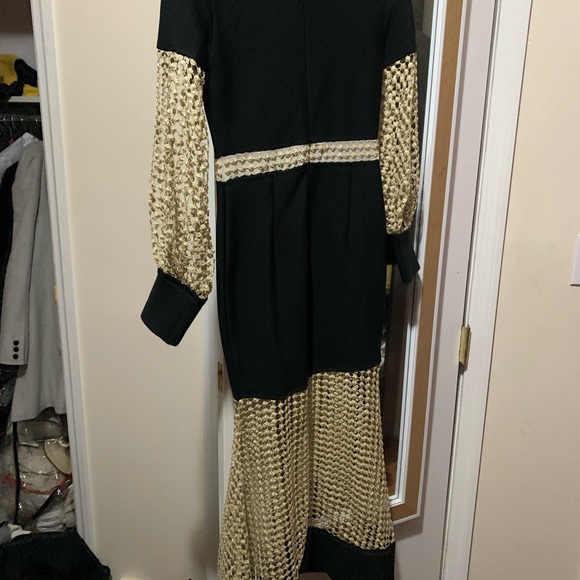 NWT Athina black fishtail gown - Picture 2 of 3